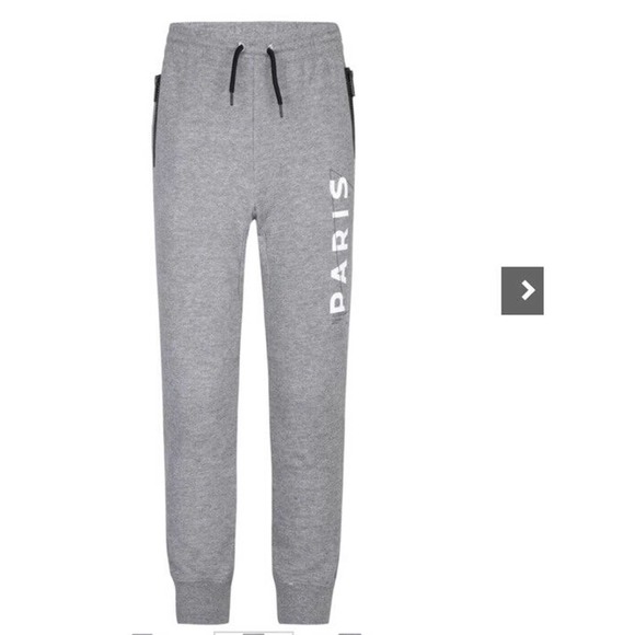 Nike Air Jordan PSG Paris Saint Germain Sweats Joggers 95B469-GEH Gray BOYS XL - Picture 2 of 16
